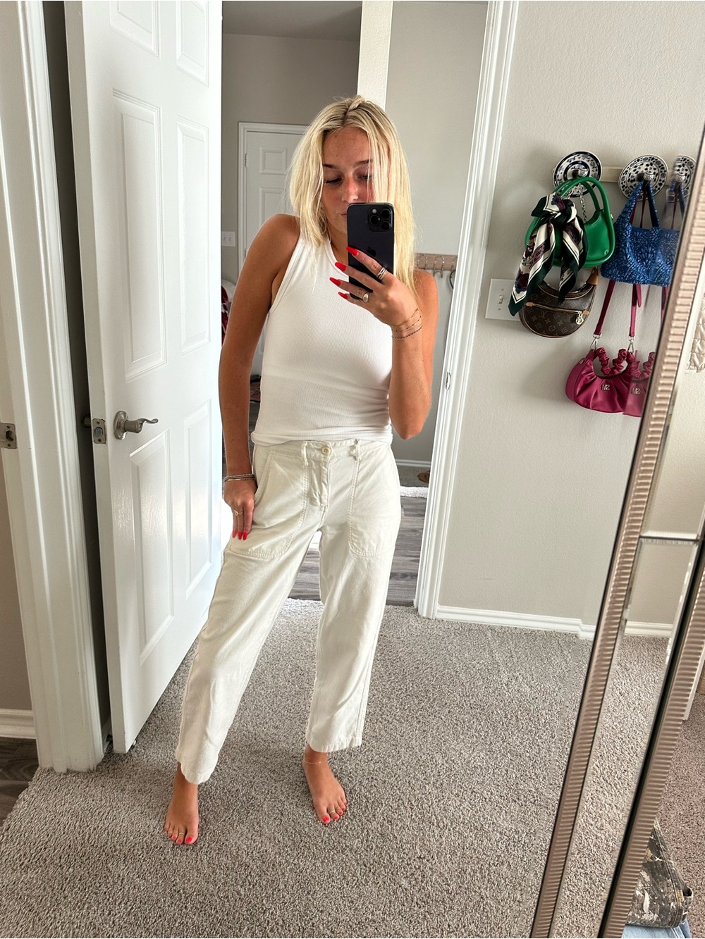 J. Crew Women's Straight-Leg Jeans in White